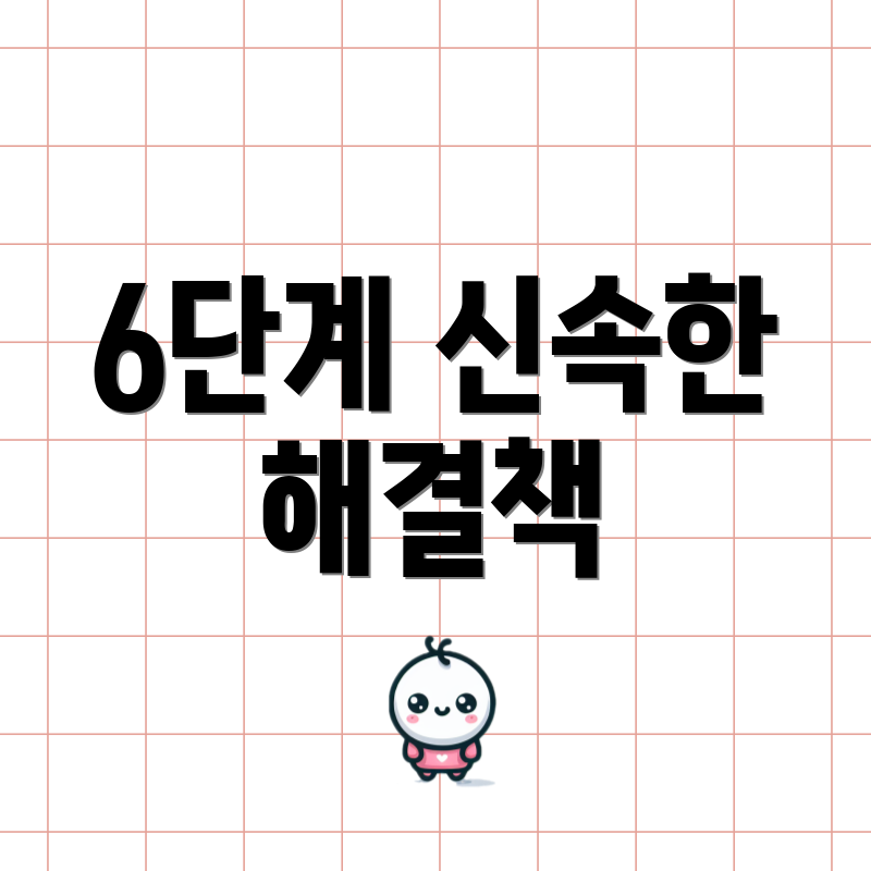 6단계 신속한 해결책