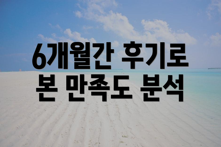 6개월간 후기로 본 만족도 분석