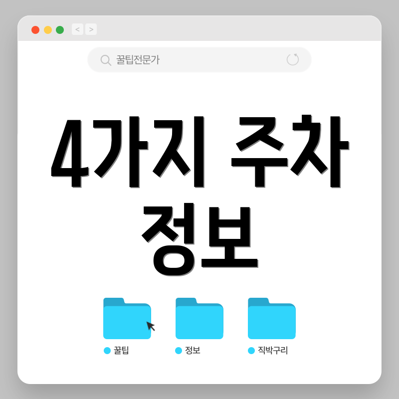 4가지 주차 정보