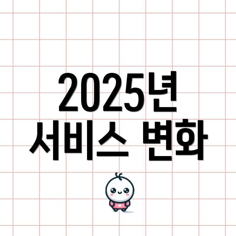 2025년 서비스 변화