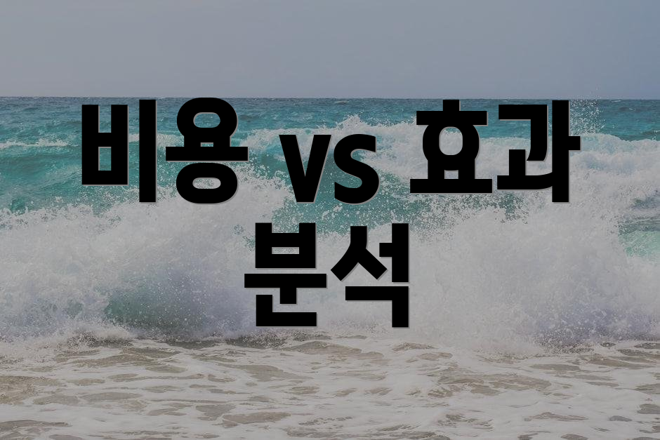 비용 vs 효과 분석