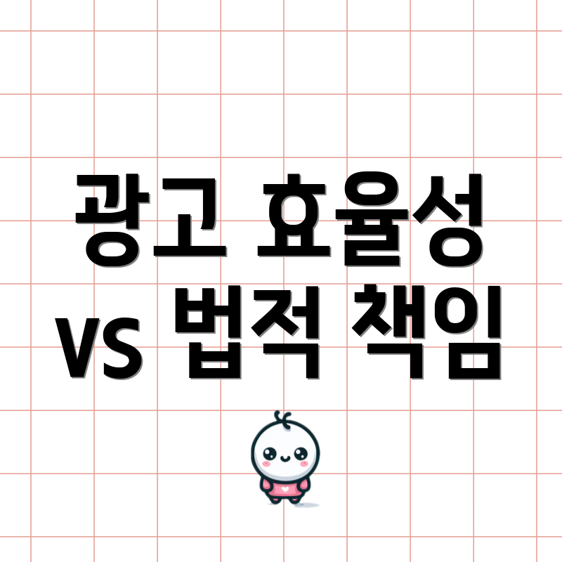 광고 효율성 vs 법적 책임