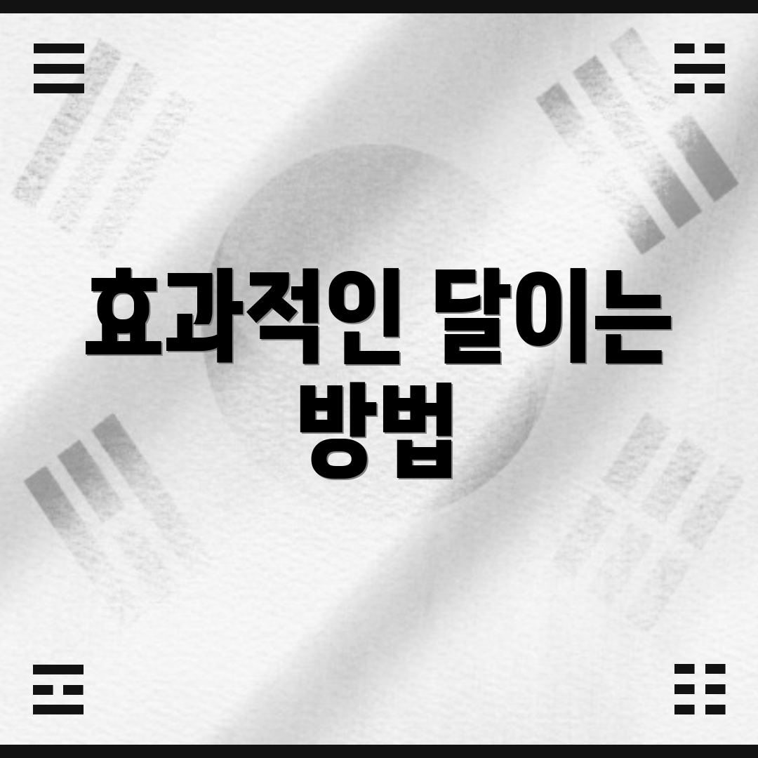 효과적인 달이는 방법