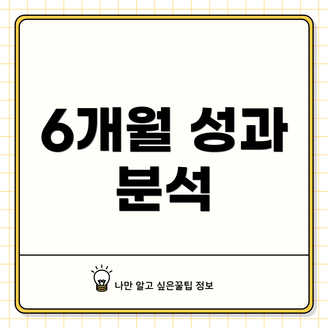 6개월 성과 분석