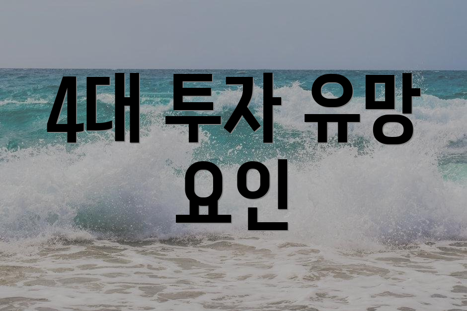 4대 투자 유망 요인