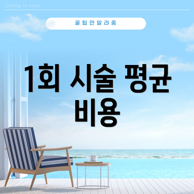 1회 시술 평균 비용