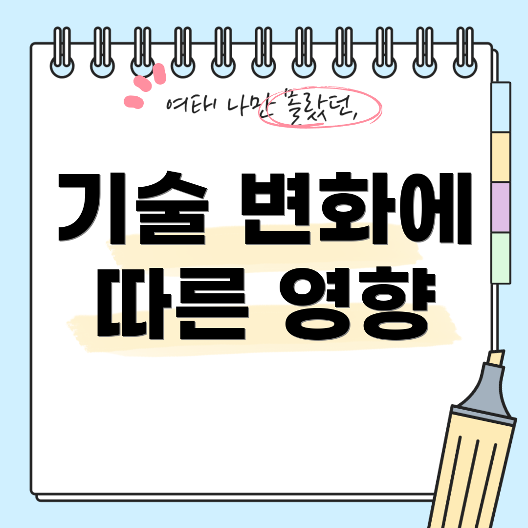 기술 변화에 따른 영향