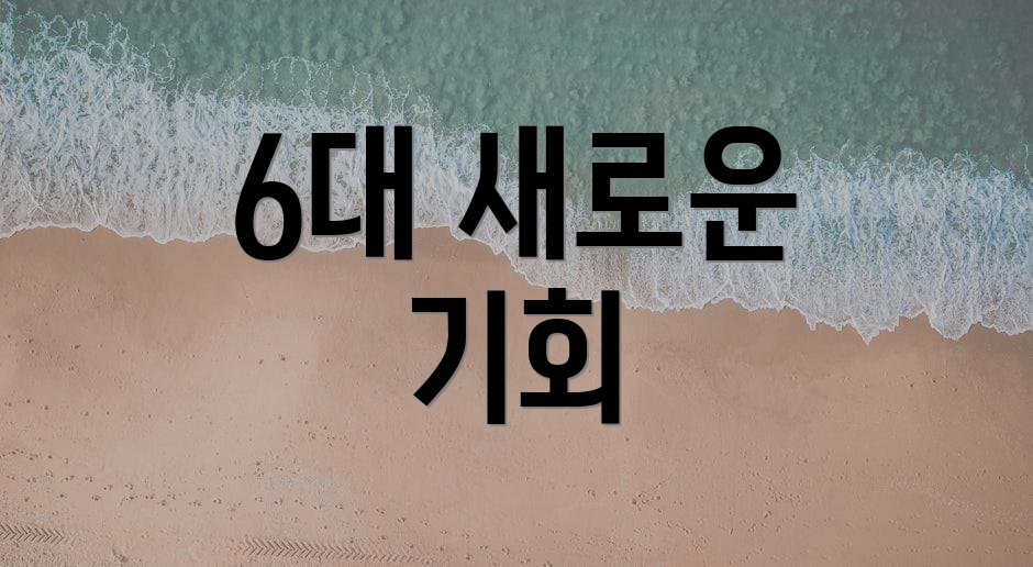 6대 새로운 기회