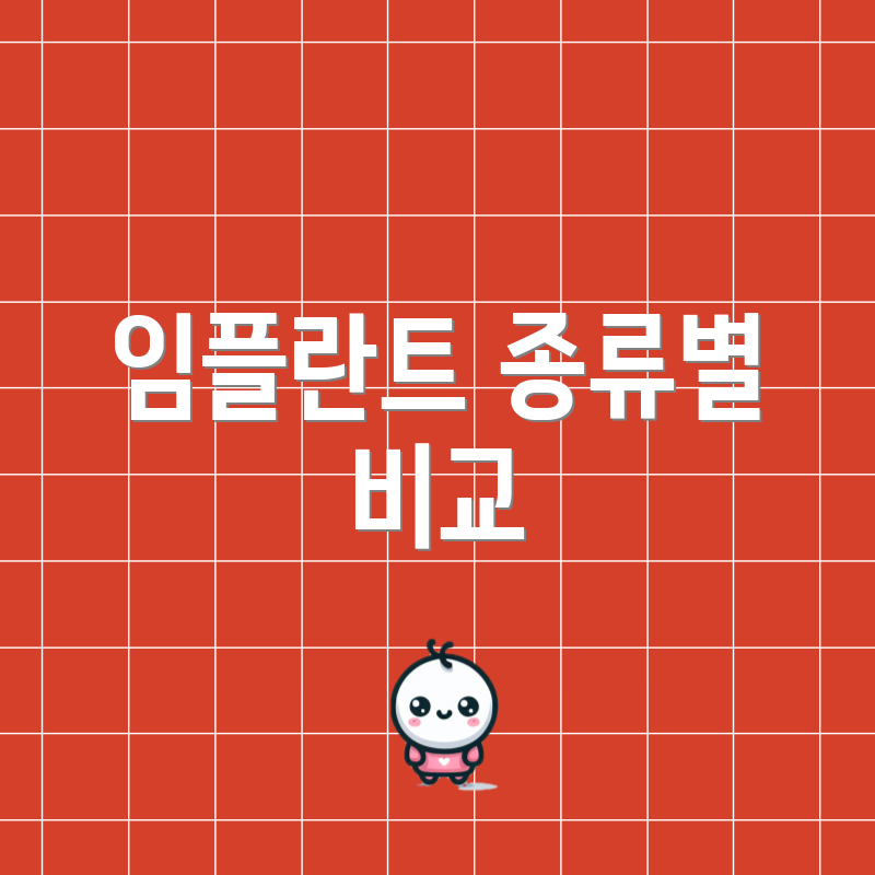 임플란트 종류별 비교