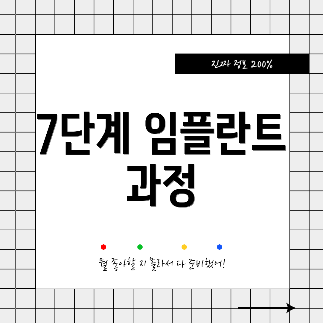 7단계 임플란트 과정