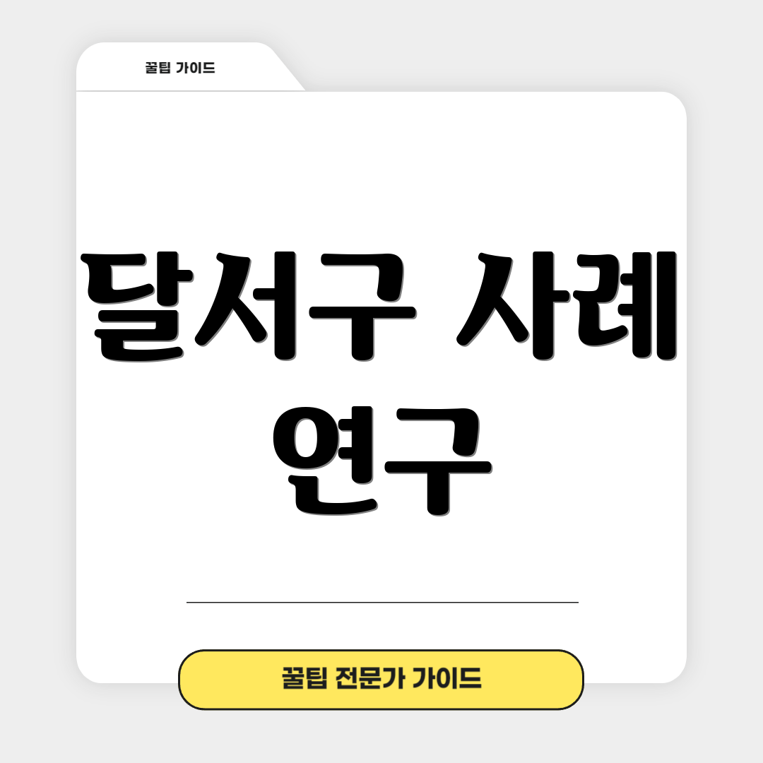 달서구 사례 연구