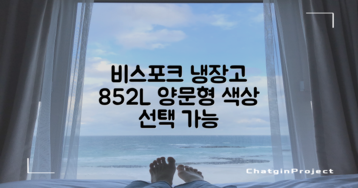 [색상선택형] 삼성전자 비스포크 852L 2도어 양문형 냉장고 방문설치, RS84DB5002CW 추천 리뷰