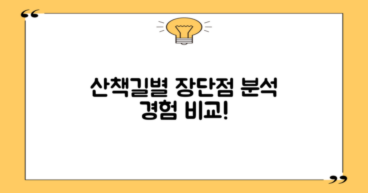 길이별 산책 경험 비교 분석