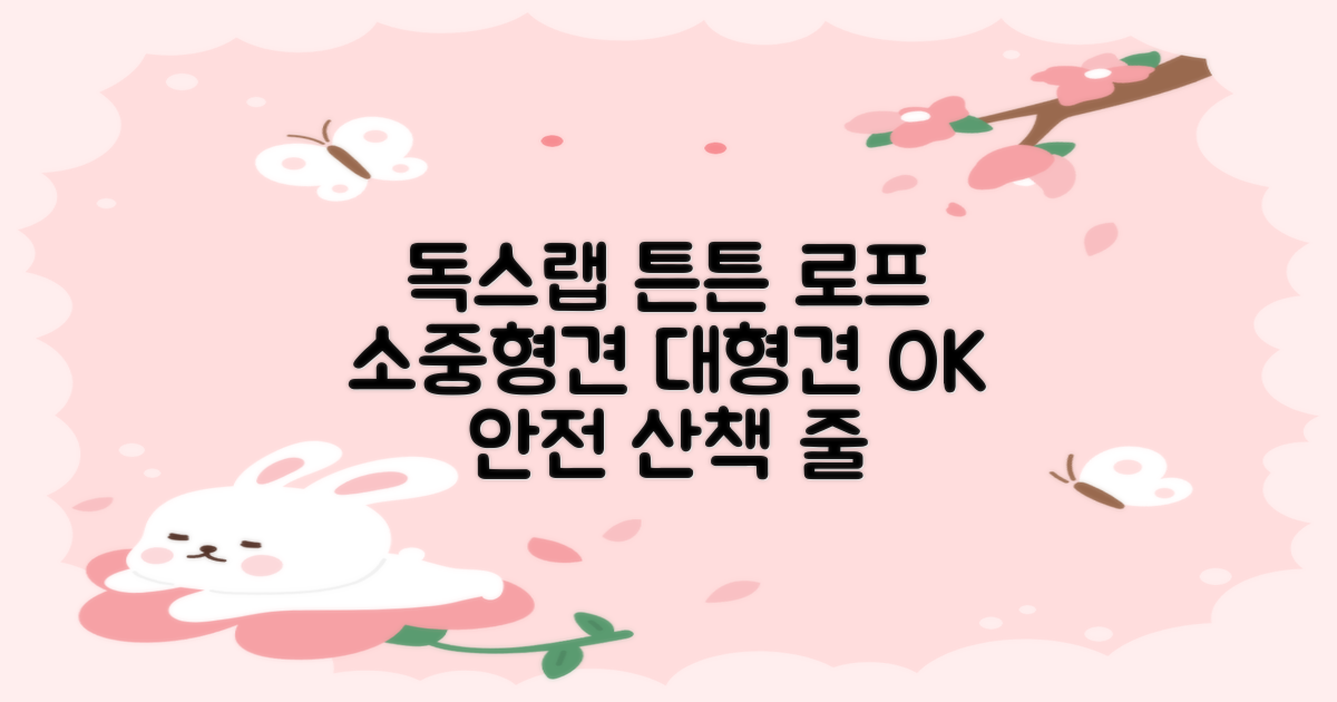 독스랩 1.5m 2m 3m 5m 스트롱 로프 소형견 중형견 대형견 줄 강아지 리드줄 산책줄, 블랙, 1개 추천 리뷰