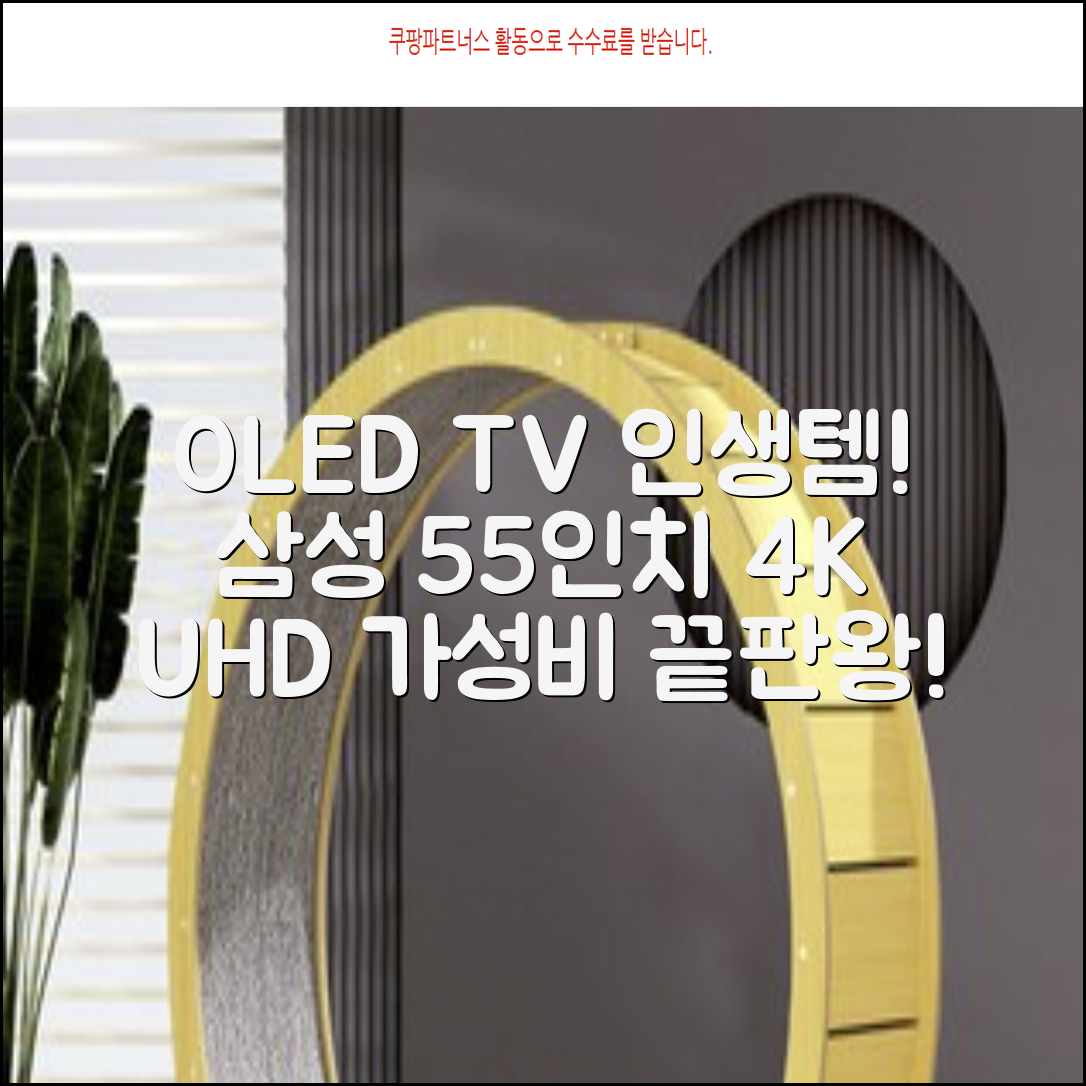 삼성전자 4K UHD OLED TV, 138cm(55인치), KQ55SD90AFXKR, 스탠드형, 방문설치 추천 리뷰