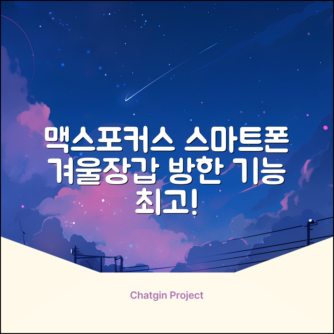 맥시멈포커스 스마트폰 터치 겨울 방한장갑 추천 리뷰