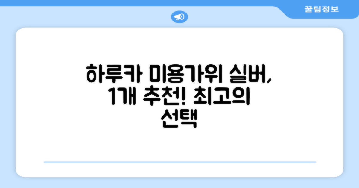 하루카 미용가위 세트, 실버, 1개 추천 리뷰