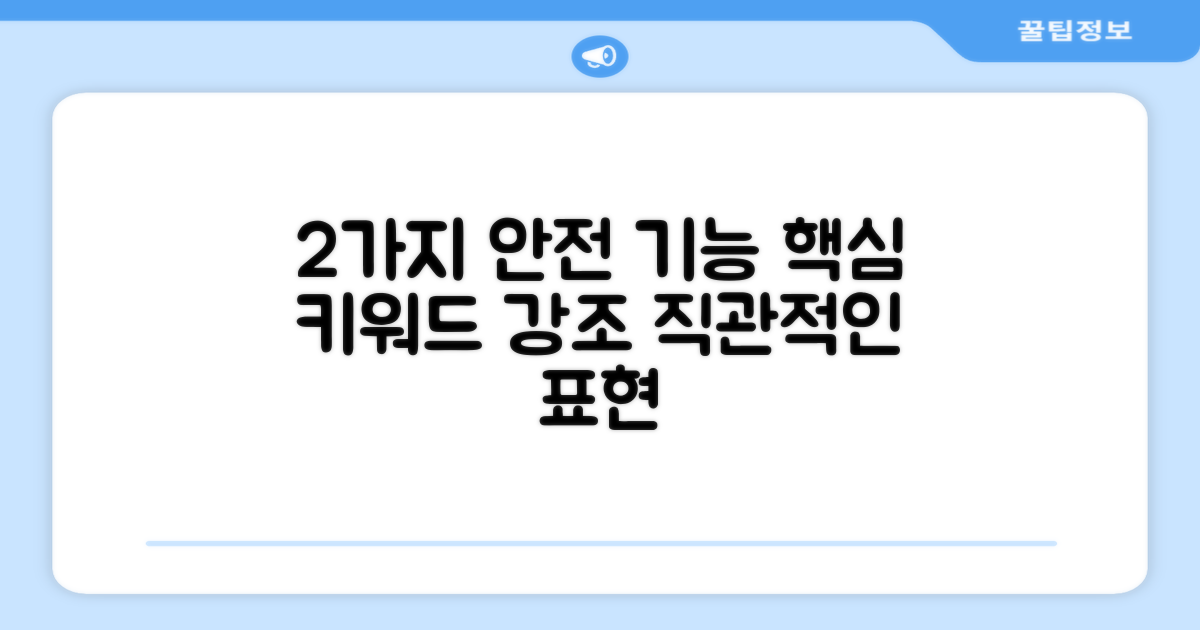 2가지 안전 기능