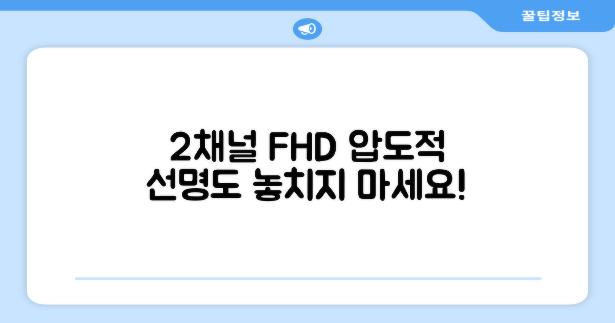 2채널 FHD 화질 선명도