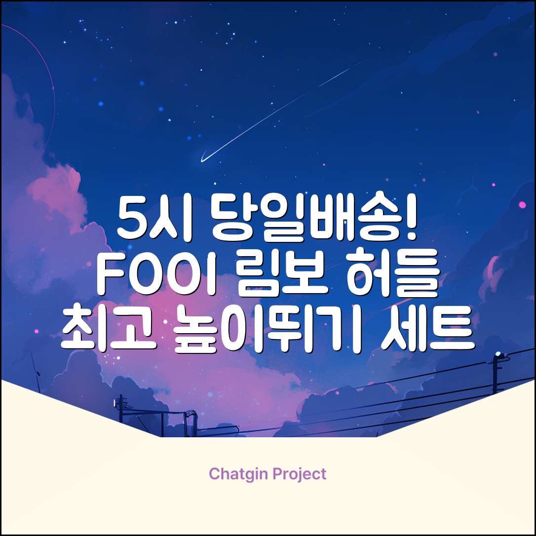 5시건 당일배송 FOOI 휴대용 자유조절 림보 허들 높이뛰기 세트 2종 빠른배송, 1개 추천 리뷰