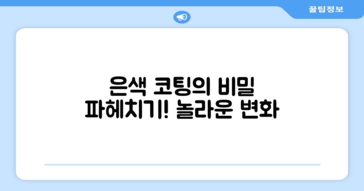 은색 코팅의 비밀
