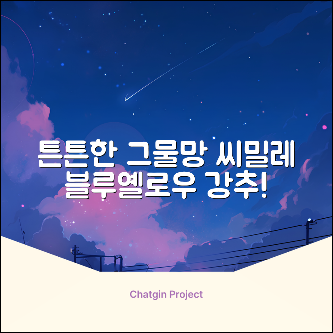 씨밀레 두꺼운 그물 공 가방, 블루 + 옐로우, 1개 추천 리뷰