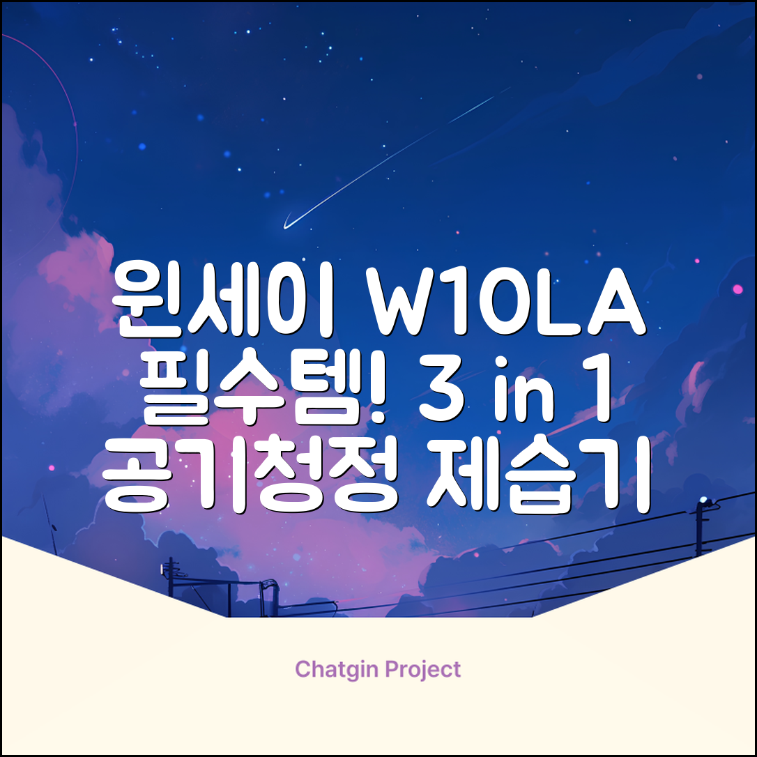 윈세이 인버터 방하나 공기청정 제습기 10L W10LA 추천 리뷰
