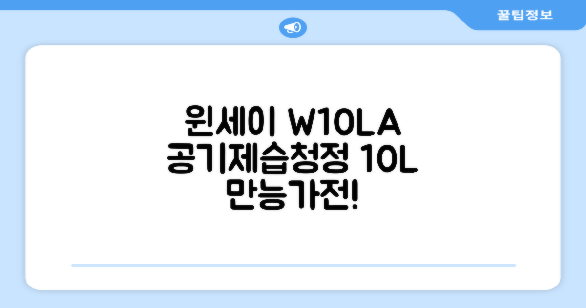 윈세이 인버터 방하나 공기청정 제습기 10L W10LA 추천 리뷰