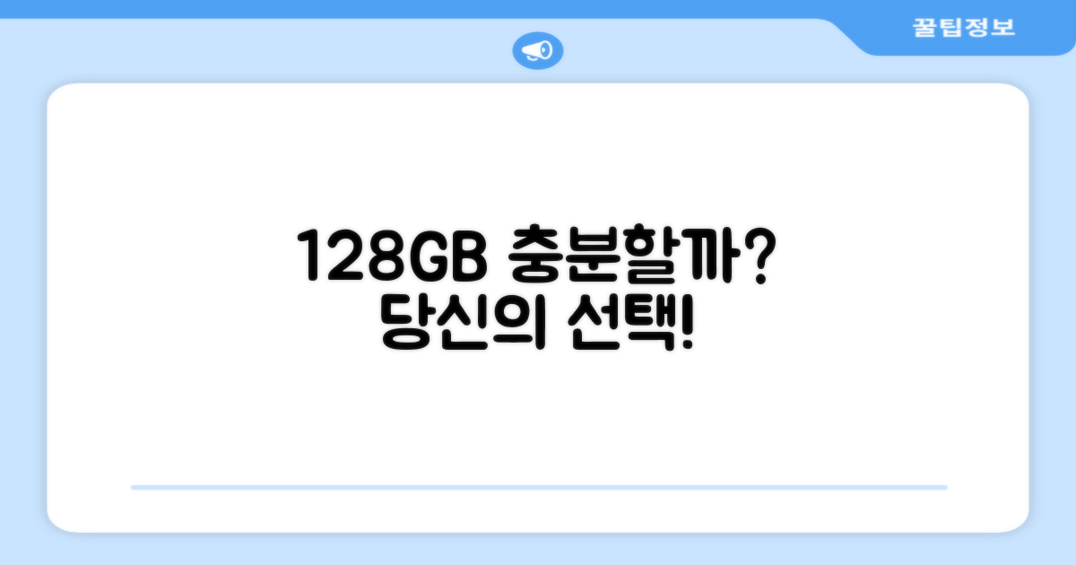 128GB, 당신에게 충분할까?