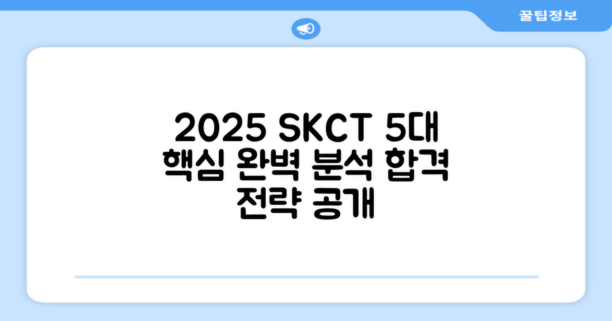 2025 SKCT 5대 핵심 영역 분석