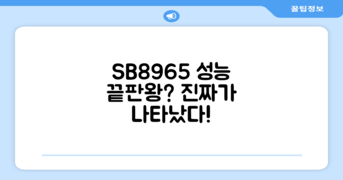 SB8965, 성능은 어떨까?