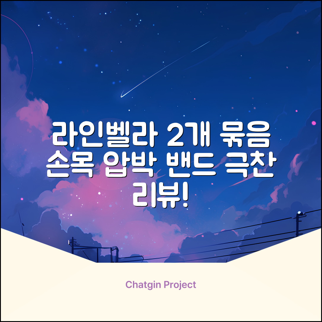 라인벨라 의료용 손목 압박용 밴드 블랙, 2개 추천 리뷰