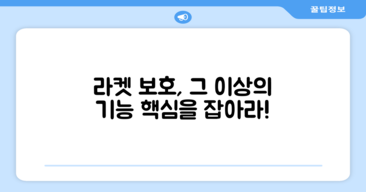 라켓 보호, 그 이상의 기능