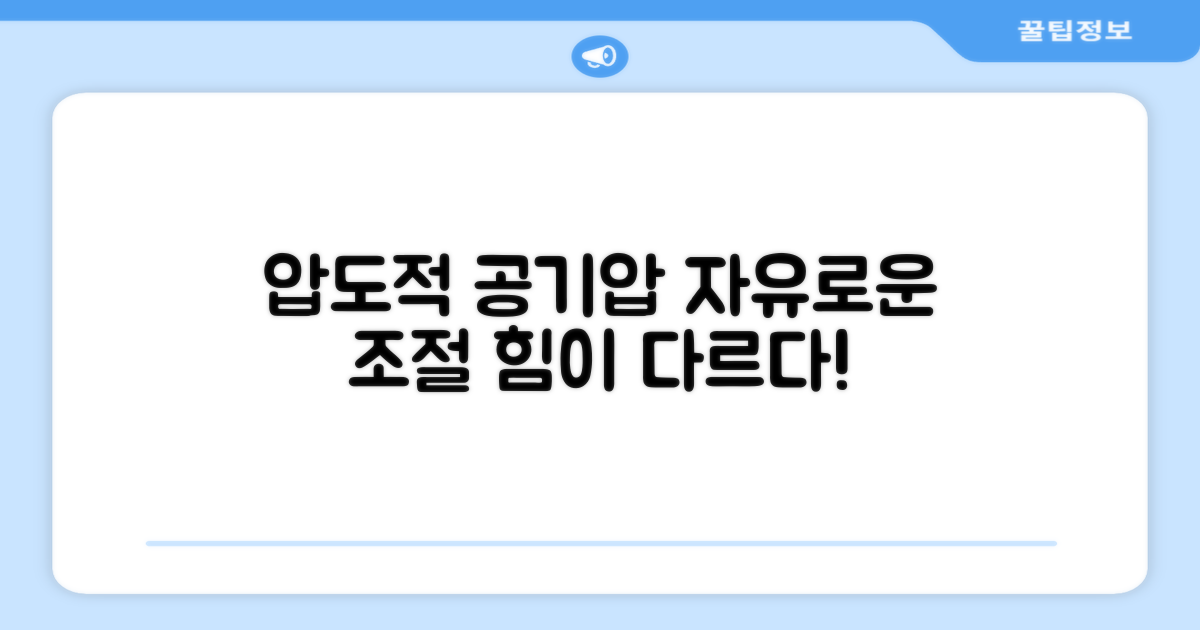 강력해진 공기압, 자유로운 조절