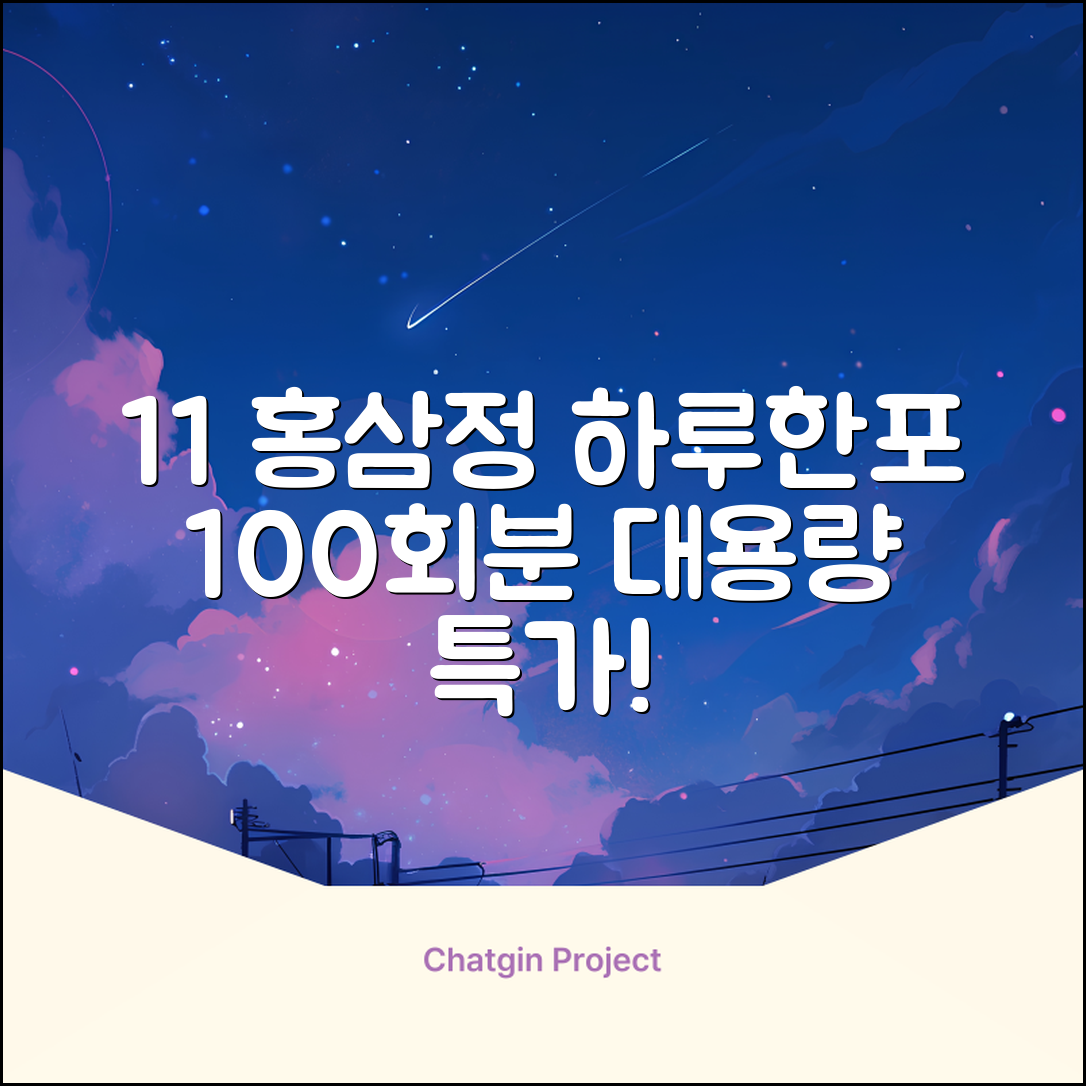 [1+1 특가] 홍삼정 6년근 하루한포 100회분 대용량+쇼핑백, 2개, 1L 추천 리뷰