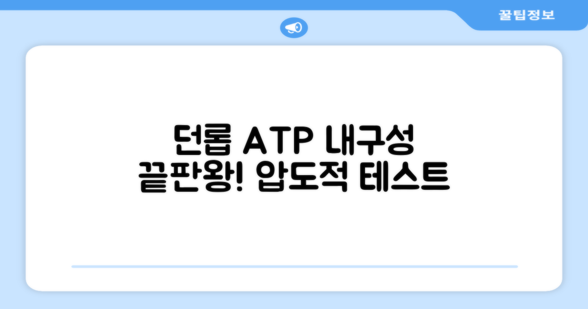 던롭 ATP, 내구성 점검